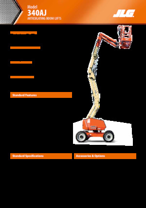 Piattaforme aeree articolate gommate JLG 340AJ