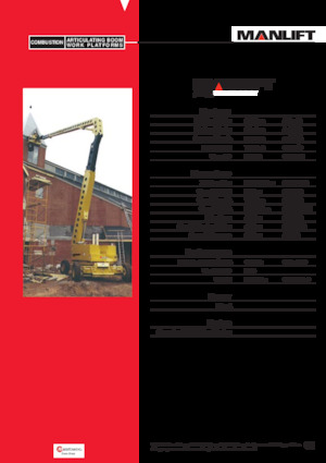 Piattaforme aeree articolate gommate Grove-Manlift A 125 J