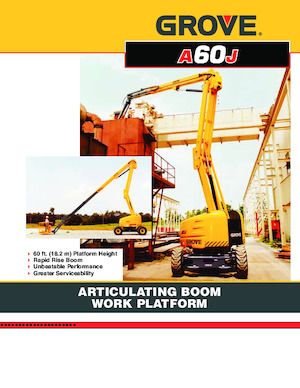 Piattaforme aeree articolate gommate Grove-Manlift A 60 J