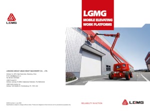 Piattaforme aeree articolate gommate LGMG  A45J 
