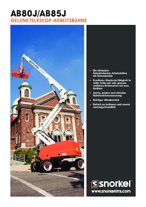 Piattaforme aeree articolate gommate Snorkel AB85J