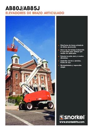 Piattaforme aeree articolate gommate Snorkel AB85J