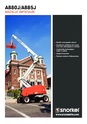 Piattaforme aeree articolate gommate Snorkel AB85J