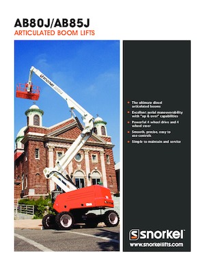 Piattaforme aeree articolate gommate Snorkel AB85J