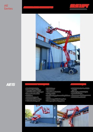 Piattaforme aeree articolate gommate ELS Lift AE 15