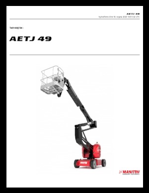 Piattaforme aeree articolate gommate Manitou AETJ 49 