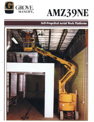 Piattaforme aeree articolate gommate Grove-Manlift AMZ 39 NE