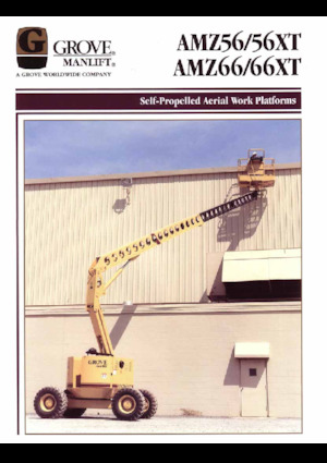 Piattaforme aeree articolate gommate Grove-Manlift AMZ 66 XT