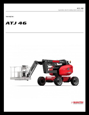 Piattaforme aeree articolate gommate Manitou ATJ 46