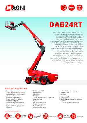 Piattaforme aeree articolate gommate MAGNI DAB24RT