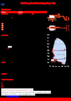 Piattaforme aeree articolate gommate Sinoboom GTZZ15J
