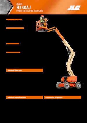Piattaforme aeree articolate gommate JLG H340AJ