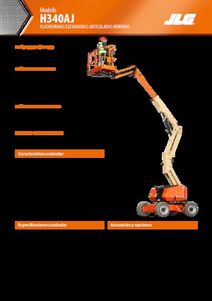 Piattaforme aeree articolate gommate JLG H340AJ
