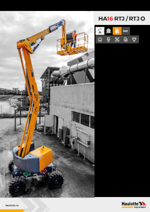 Piattaforme aeree articolate gommate Haulotte HA16 RTJ