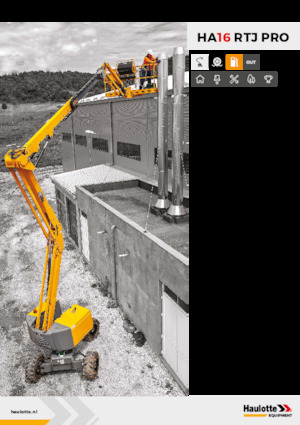 Piattaforme aeree articolate gommate Haulotte HA16 RTJ PRO