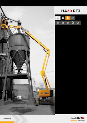 Piattaforme aeree articolate gommate Haulotte HA20 RTJ