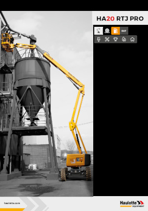 Piattaforme aeree articolate gommate Haulotte HA20 RTJ PRO