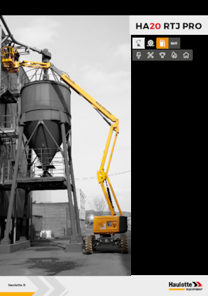 Piattaforme aeree articolate gommate Haulotte HA20 RTJ PRO