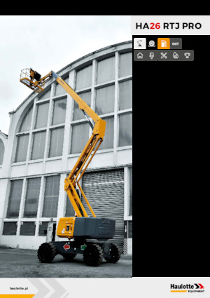 Piattaforme aeree articolate gommate Haulotte HA26 RTJ PRO