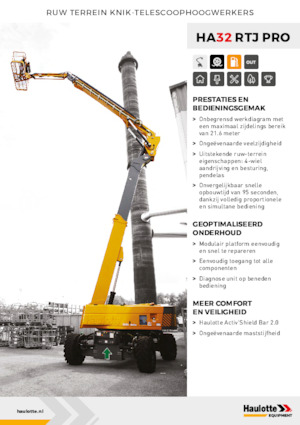 Piattaforme aeree articolate gommate Haulotte HA32 RTJ PRO