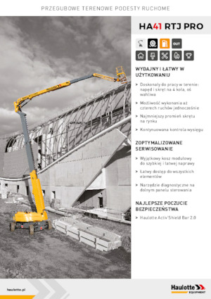 Piattaforme aeree articolate gommate Haulotte HA41 RTJ PRO