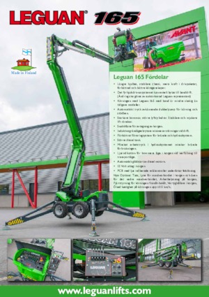 Piattaforme aeree articolate gommate Avant Tecno Leguan 165