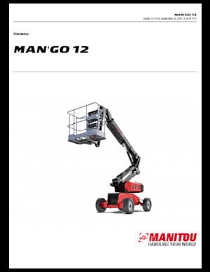 Piattaforme aeree articolate gommate Manitou ManGo 12