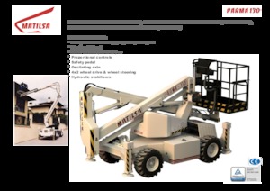 Piattaforme aeree articolate gommate Matilsa Parma 13 D