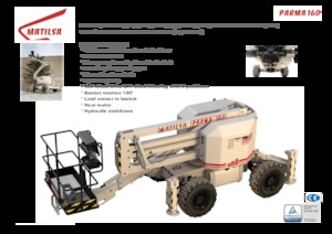 Piattaforme aeree articolate gommate Matilsa Parma 16 D