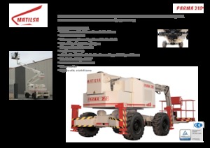 Piattaforme aeree articolate gommate Matilsa Parma 21 D