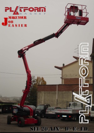 Piattaforme aeree articolate gommate Platform Basket SEL 20 AJX