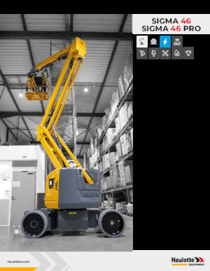 Piattaforme aeree articolate gommate Haulotte Sigma 46 PRO