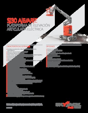 Piattaforme aeree articolate gommate Skyjack SJ30 AJE