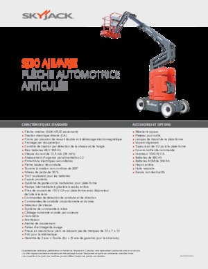 Piattaforme aeree articolate gommate Skyjack SJ30 AJE