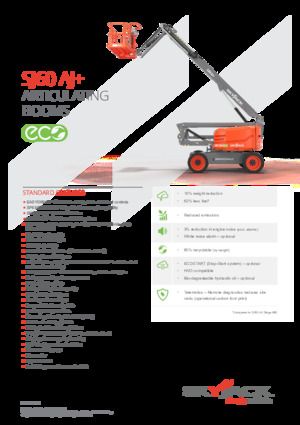 Piattaforme aeree articolate gommate Skyjack SJ 60 AJ+