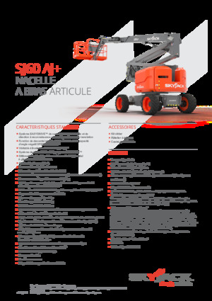 Piattaforme aeree articolate gommate Skyjack SJ 60 AJ+