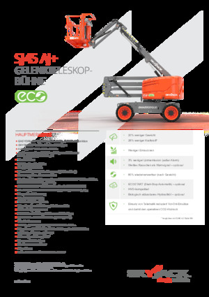 Piattaforme aeree articolate gommate Skyjack SJ45 AJ+