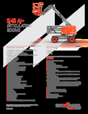 Piattaforme aeree articolate gommate Skyjack SJ45 AJ+