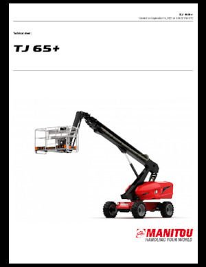 Piattaforme aeree telescopiche gommate Manitou TJ65+ 