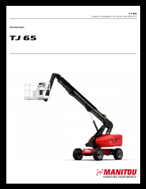 Piattaforme aeree telescopiche gommate Manitou TJ65 