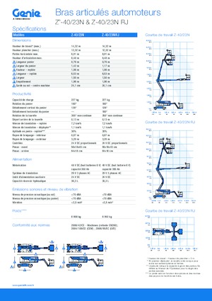Piattaforme aeree articolate gommate Genie Z-40/23N
