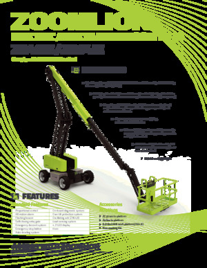 Piattaforme aeree articolate gommate Zoomlion ZA46JE