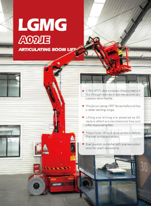 Piattaforme aeree articolate gommate LGMG  A09JE 