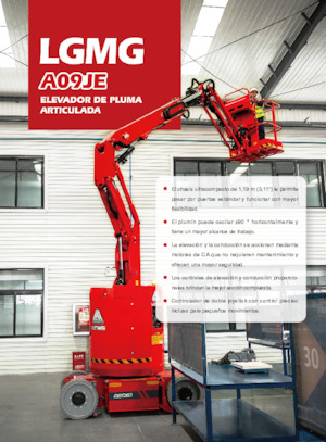 Piattaforme aeree articolate gommate LGMG  A09JE 