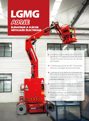 Piattaforme aeree articolate gommate LGMG  A09JE 