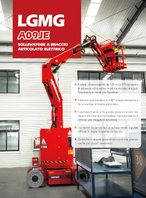 Piattaforme aeree articolate gommate LGMG  A09JE 