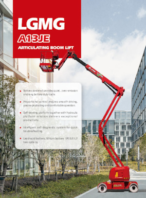 Piattaforme aeree articolate gommate LGMG  A13JE-LI