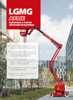 Piattaforme aeree articolate gommate LGMG  A13JE-LI