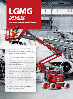 Piattaforme aeree articolate gommate LGMG  A14JE