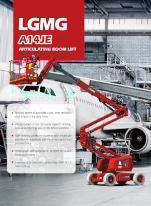 Piattaforme aeree articolate gommate LGMG  A14JE